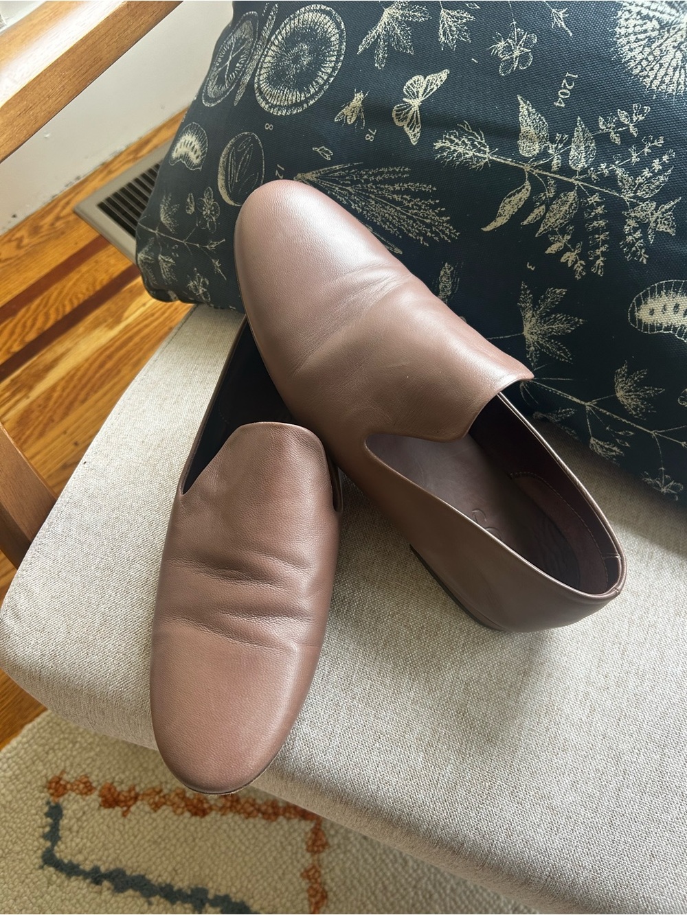 COS Brown Leather Slip-On Loafers for Women